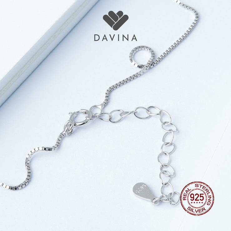 DAVINA Ladies Sharent Necklace Sterling Silver 925