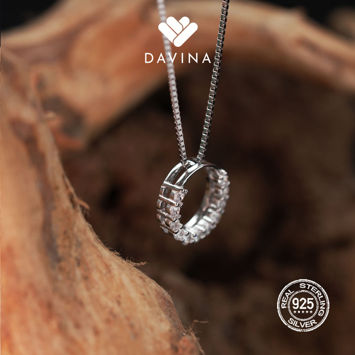 DAVINA Ladies Sharent Necklace Sterling Silver 925