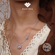 DAVINA Ladies Eira Necklace Sterling Silver 925