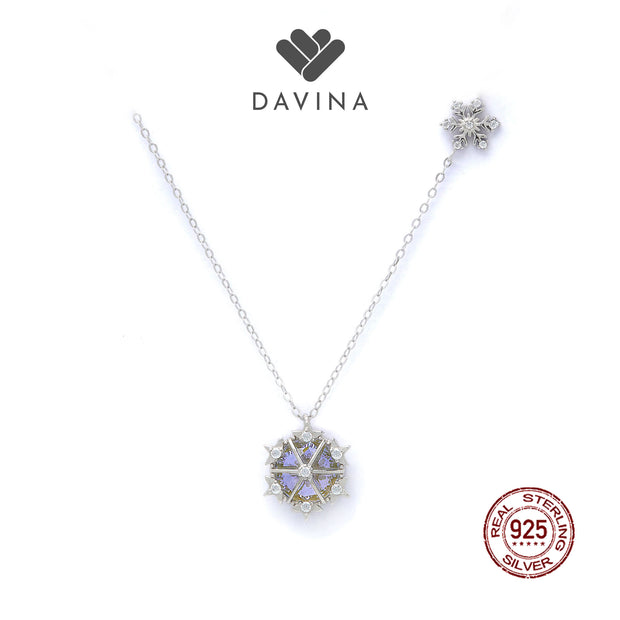 DAVINA Ladies Eira Necklace Sterling Silver 925