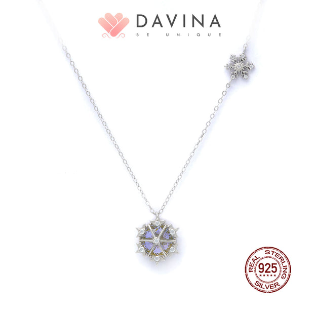 DAVINA Ladies Eira Necklace Sterling Silver 925