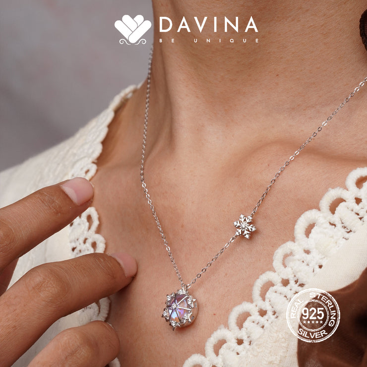 DAVINA Ladies Eira Necklace Silver Color S925