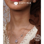 DAVINA Ladies Eira Necklace Silver Color S925