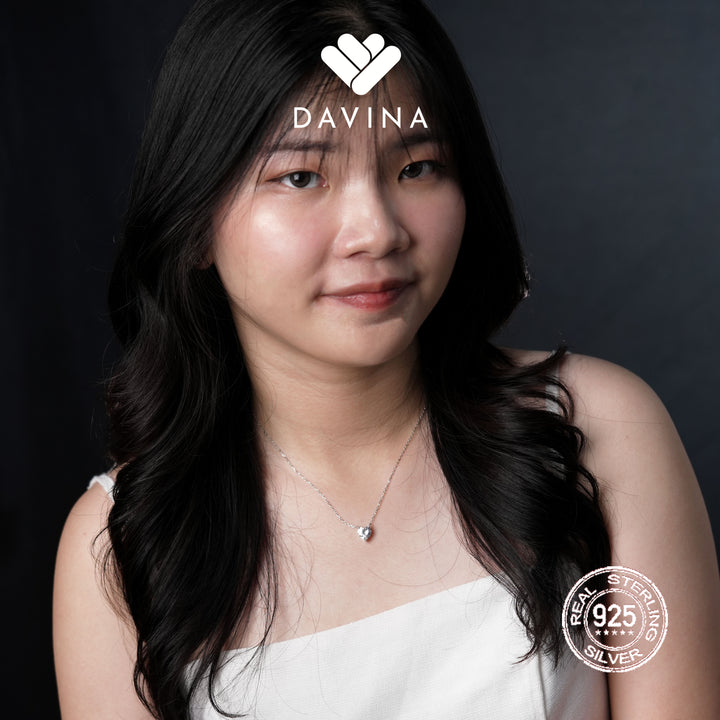 DAVINA Ladies Maeve Necklace Sterling Silver 925