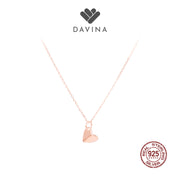 DAVINA Ladies Lovina Necklace Rose Gold Color Sterling Silver 925