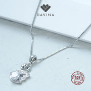 DAVINA Ladies Elvina Necklace Sterling Silver 925