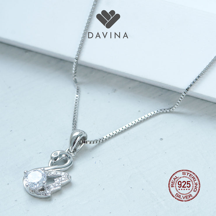 DAVINA Ladies Elvina Necklace Sterling Silver 925