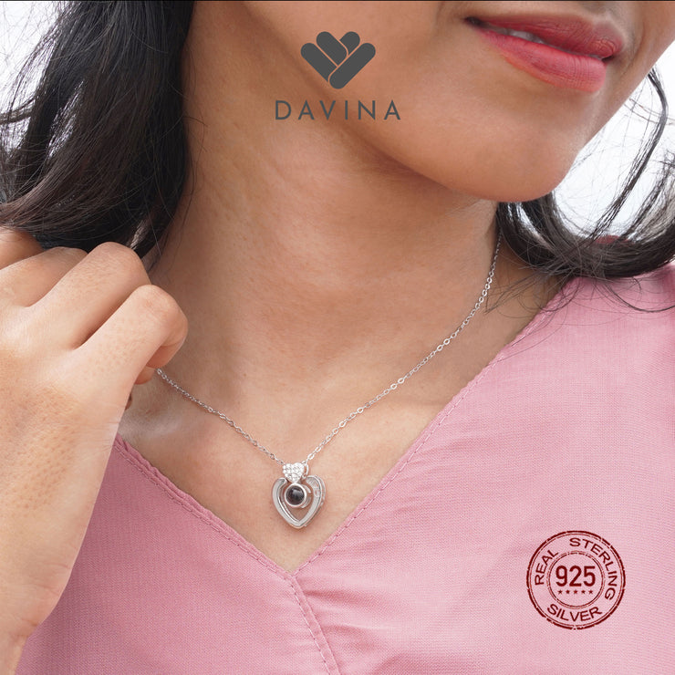 DAVINA Ladies Sweetheart Necklace Sterling Silver 925