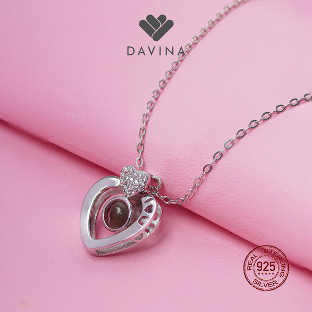 DAVINA Ladies Sweetheart Necklace Sterling Silver 925