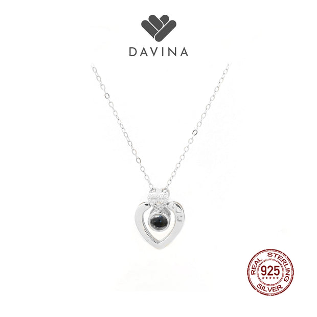 DAVINA Ladies Sweetheart Necklace Sterling Silver 925