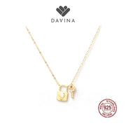 DAVINA Ladies Soveila Necklace Gold Color Sterling Silver 925