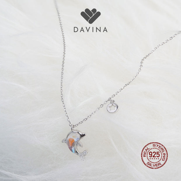 Davina Ladies Whalen Necklace Sterling Silver 925