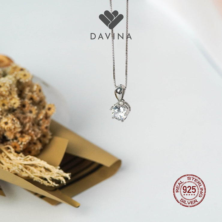 DAVINA Ladies Divya Necklace Sterling Silver 925