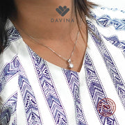 DAVINA Ladies Divya Necklace Sterling Silver 925