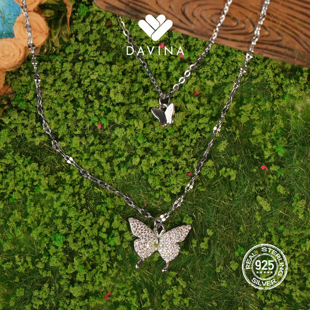 DAVINA Ladies Elanora Necklace Sterling Silver 925