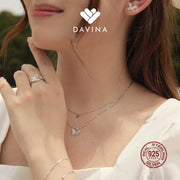 DAVINA Ladies Elanora Necklace Sterling Silver 925