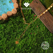 DAVINA Ladies Elanora Necklace Gold Color Sterling Silver 925