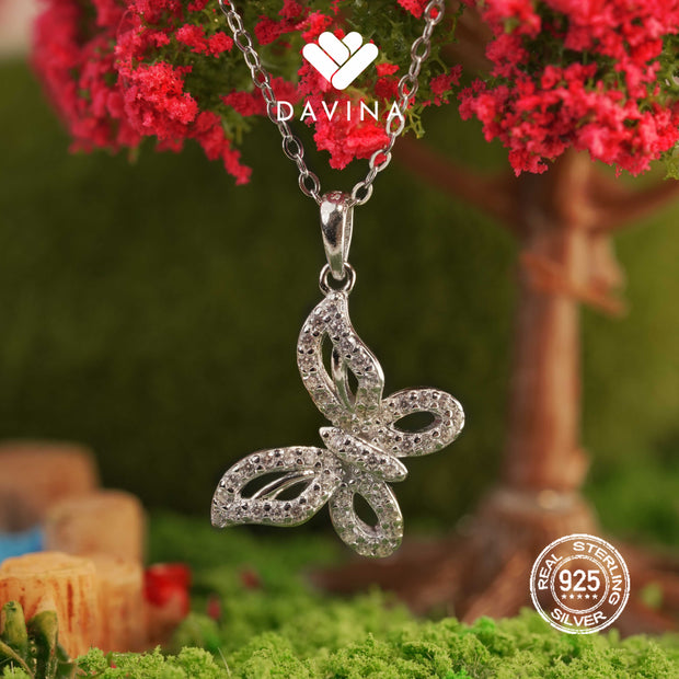 DAVINA Ladies Emersyn Necklace Sterling Silver 925