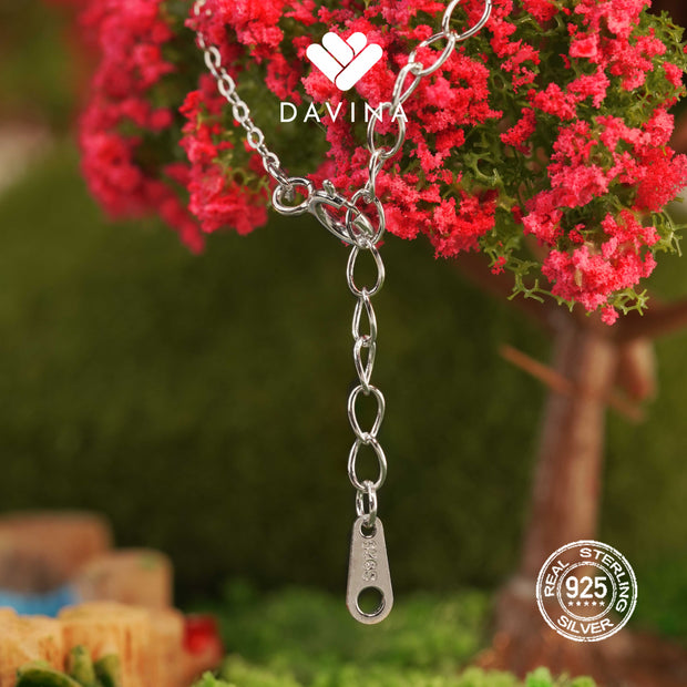 DAVINA Ladies Emersyn Necklace Sterling Silver 925