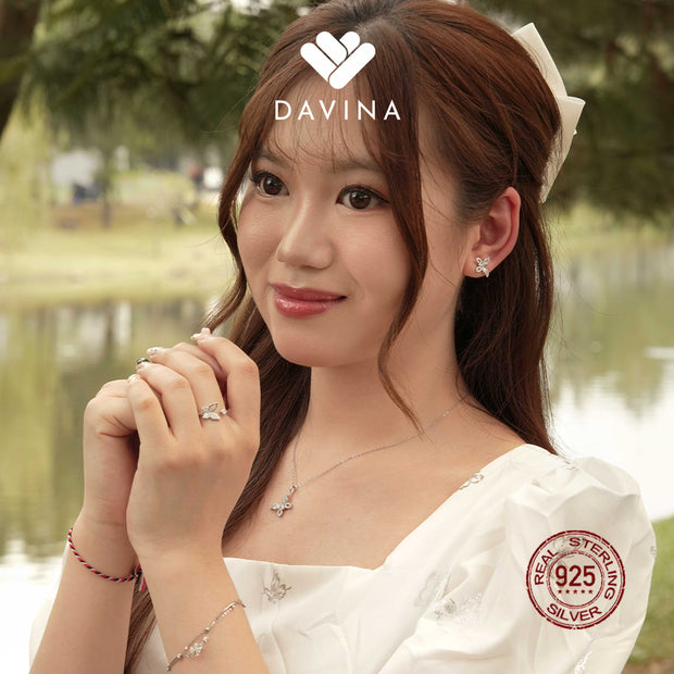 DAVINA Ladies Emersyn Necklace Sterling Silver 925