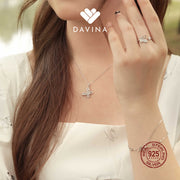DAVINA Ladies Emersyn Necklace Sterling Silver 925