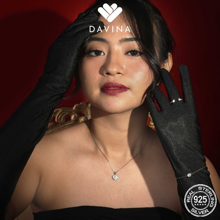 DAVINA Ladies Devany Necklace Sterling Silver 925