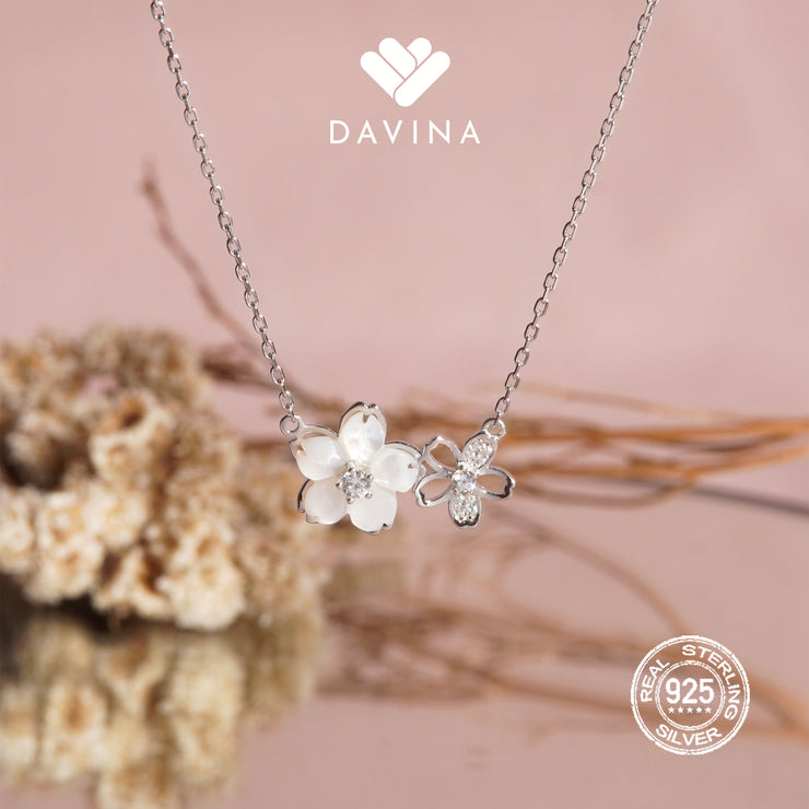 DAVINA Ladies Kristine Necklace Sterling Silver 925