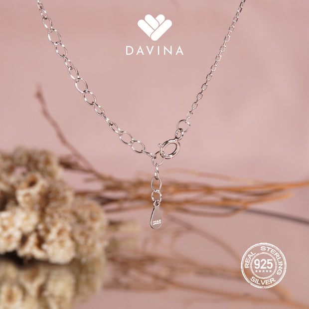 DAVINA Ladies Kristine Necklace Sterling Silver 925