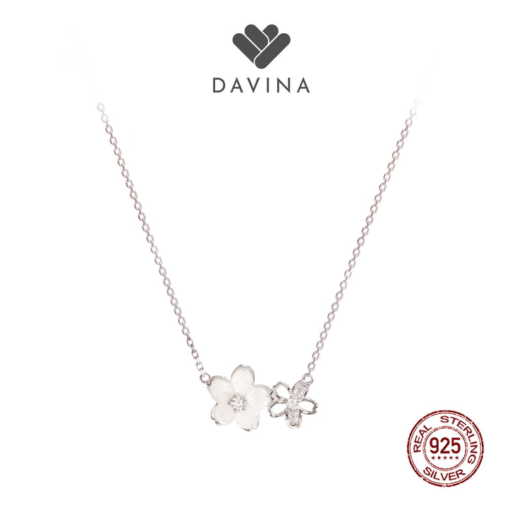 DAVINA Ladies Kristine Necklace Sterling Silver 925