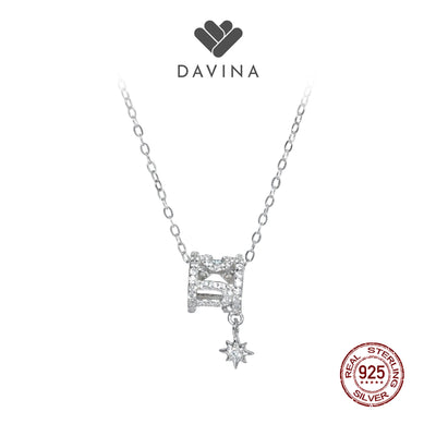 DAVINA Ladies Olliya Necklace Sterling Silver 925