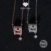 DAVINA Ladies Olliya Necklace Sterling Silver 925