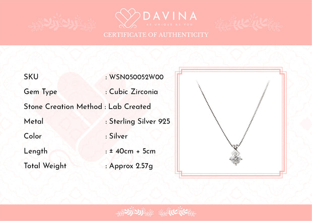 Davina Ladies Nayola Necklace Sterling Silver 925