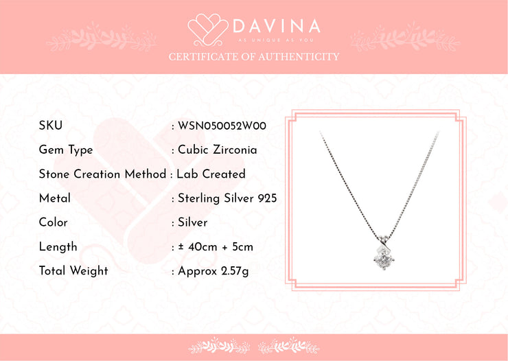 Davina Ladies Nayola Necklace Sterling Silver 925