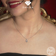 DAVINA Ladies Loonila Necklace Sterling Silver 925