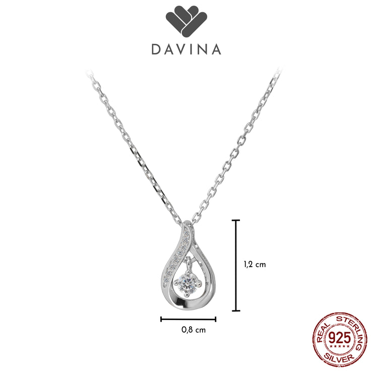 DAVINA Ladies Loonila Necklace Sterling Silver 925