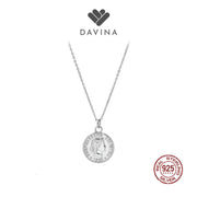 DAVINA Ladies Rosy Necklace Sterling Silver 925