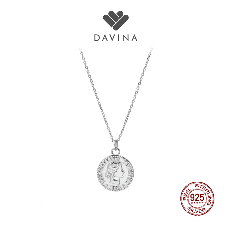 DAVINA Ladies Rosy Necklace Sterling Silver 925