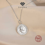 DAVINA Ladies Rosy Necklace Sterling Silver 925