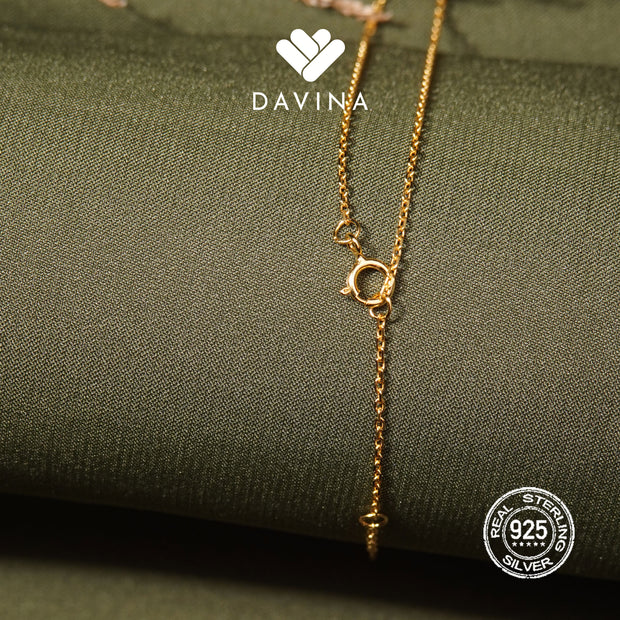 Davina Ladies Calice Necklace Gold Color S925