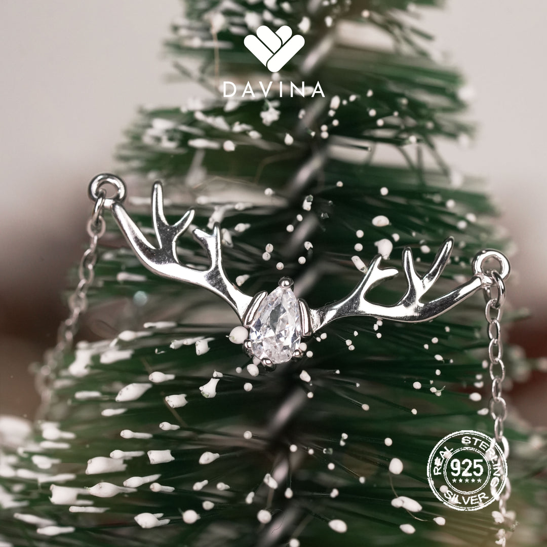 DAVINA Ladies Merry Necklace Sterling Silver 925