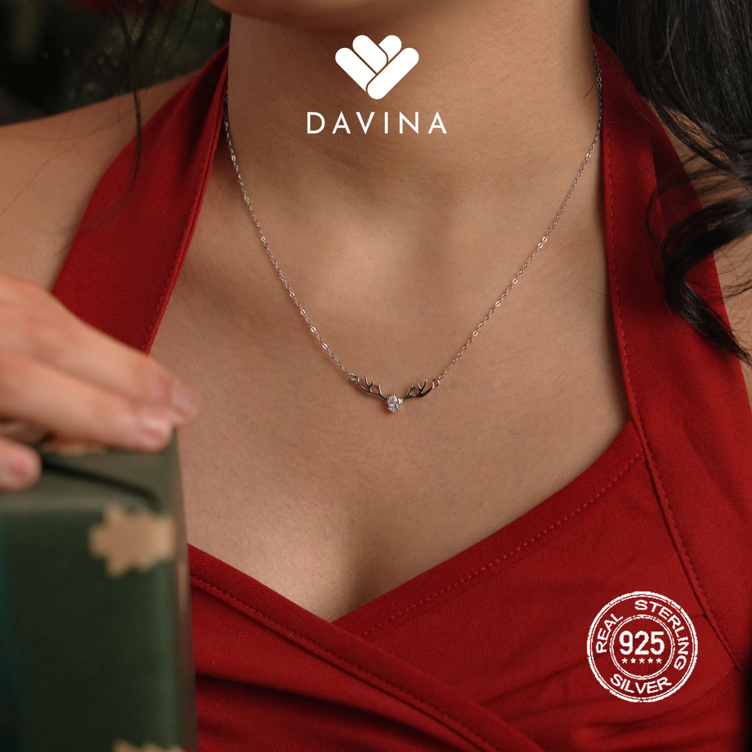 DAVINA Ladies Merry Necklace Sterling Silver 925