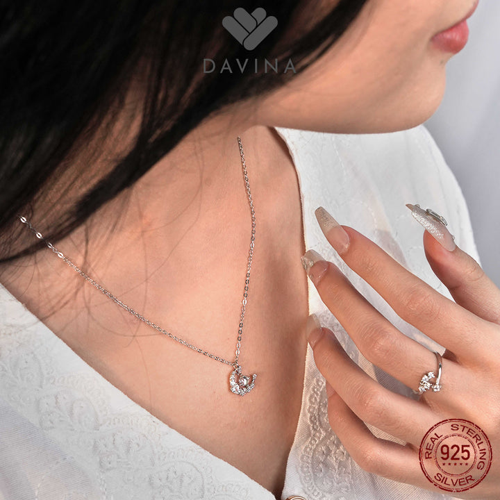 DAVINA Ladies Alaina Necklace Sterling Silver 925
