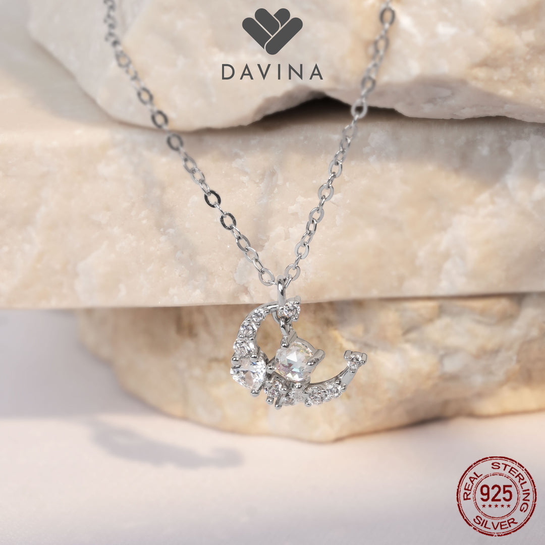 DAVINA Ladies Alaina Necklace Sterling Silver 925