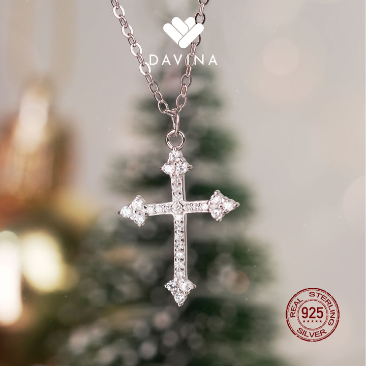 DAVINA Ladies Francesca Necklace Sterling Silver 925
