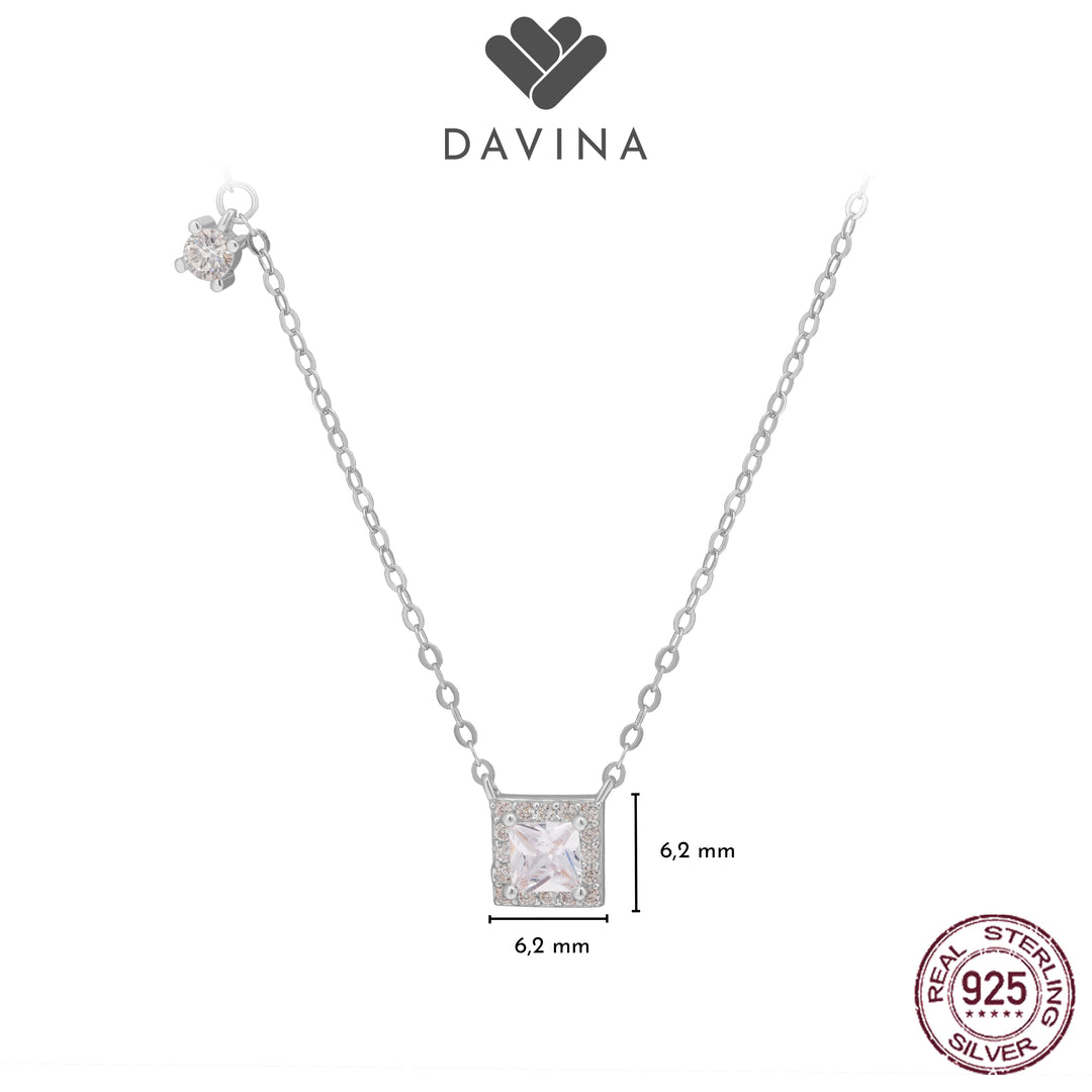 DAVINA Ladies Esme Necklace Sterling Silver