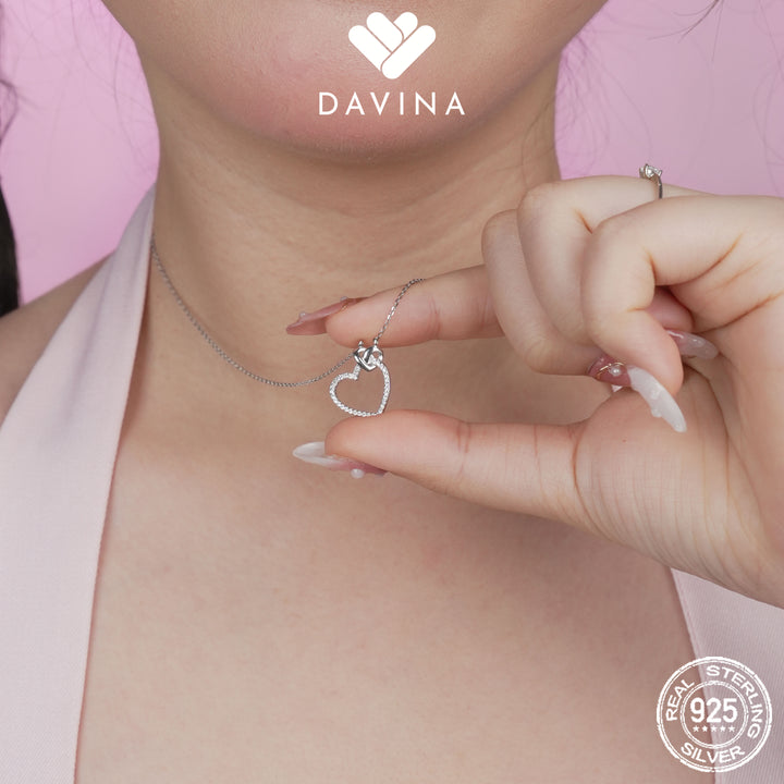 DAVINA Ladies Hervie Necklace Sterling Silver 925
