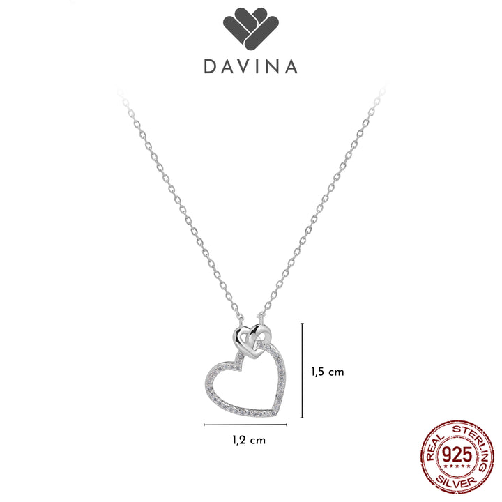 DAVINA Ladies Hervie Necklace Sterling Silver 925