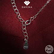DAVINA Ladies Eloise Necklace Sterling Silver 925