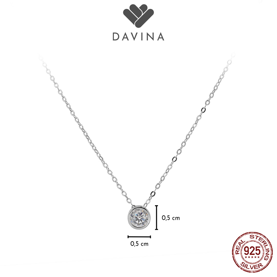 DAVINA Ladies Eloise Necklace Sterling Silver 925