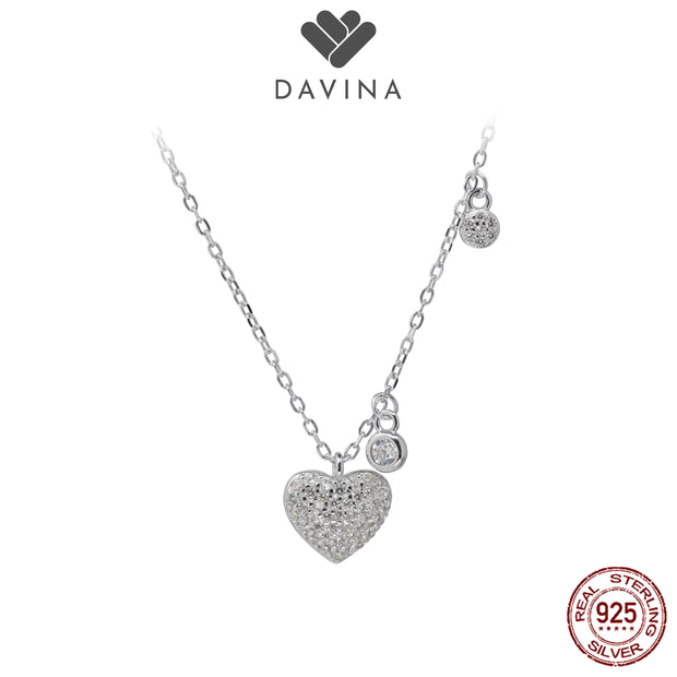 DAVINA Ladies Clementine Necklace Sterling Silver 925